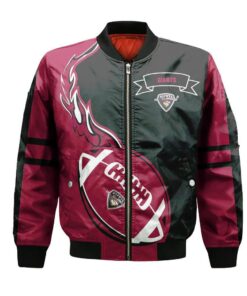 Vancouver Giants Bomber Jacket 3D Printed Flame Ball Pattern - livanniespoon Store