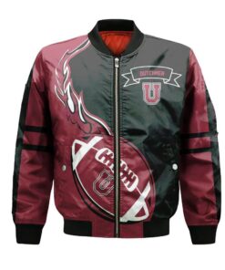 Union Dutchmen Bomber Jacket 3D Printed Flame Ball Pattern - livanniespoon Store