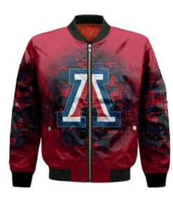 Arizona Wildcats Bomber Jacket 3D Printed Camouflage Vintage - livanniespoon Store