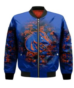 Boise State Broncos Bomber Jacket 3D Printed Camouflage Vintage - livanniespoon Store