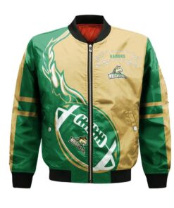 Wright State Raiders Bomber Jacket 3D Printed Flame Ball Pattern - livanniespoon Store