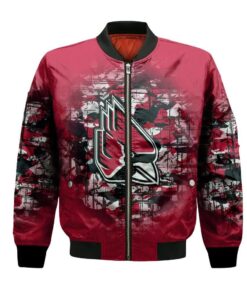 Ball State Cardinals Bomber Jacket 3D Printed Camouflage Vintage - livanniespoon Store