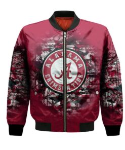 Alabama Crimson Tide Bomber Jacket 3D Printed Camouflage Vintage - livanniespoon Store