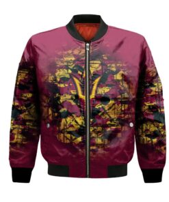 Arizona State Sun Devils Bomber Jacket 3D Printed Camouflage Vintage - livanniespoon Store