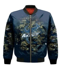 Akron Zips Bomber Jacket 3D Printed Camouflage Vintage - livanniespoon Store