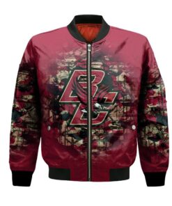 Boston College Eagles Bomber Jacket 3D Printed Camouflage Vintage - livanniespoon Store