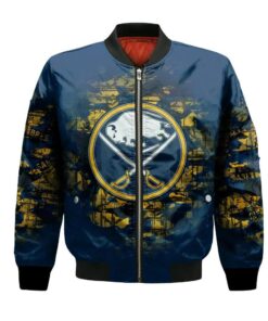Buffalo Sabres Bomber Jacket 3D Printed Camouflage Vintage - livanniespoon Store