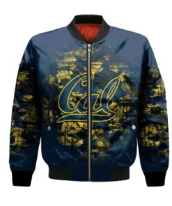 California Golden Bears Bomber Jacket 3D Printed Camouflage Vintage - livanniespoon Store