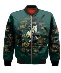 Cal Poly Mustangs Bomber Jacket 3D Printed Camouflage Vintage - livanniespoon Store