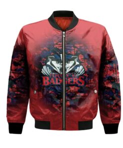 Brock Badgers Bomber Jacket 3D Printed Camouflage Vintage - livanniespoon Store
