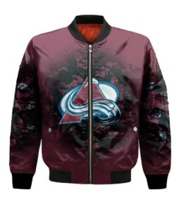 Colorado Avalanche Bomber Jacket 3D Printed Camouflage Vintage - livanniespoon Store