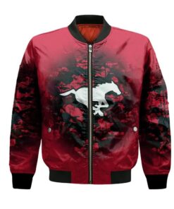 Calgary Stampeders Bomber Jacket 3D Printed Camouflage Vintage - livanniespoon Store