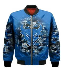 Buffalo Bulls Bomber Jacket 3D Printed Camouflage Vintage - livanniespoon Store