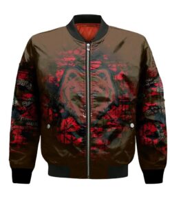 Brown Bears Bomber Jacket 3D Printed Camouflage Vintage - livanniespoon Store