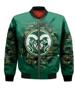 Colorado State Rams Bomber Jacket 3D Printed Camouflage Vintage - livanniespoon Store