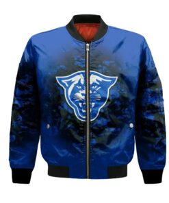 Georgia State Panthers Bomber Jacket 3D Printed Camouflage Vintage - livanniespoon Store