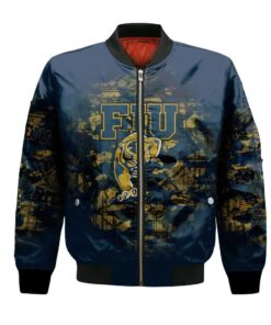 Fiu Panthers Bomber Jacket 3D Printed Camouflage Vintage - livanniespoon Store