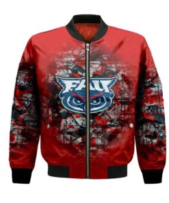 Florida Atlantic Owls Bomber Jacket 3D Printed Camouflage Vintage - livanniespoon Store