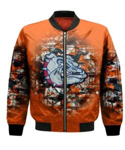 Gonzaga Bulldogs Bomber Jacket 3D Printed Camouflage Vintage - livanniespoon Store