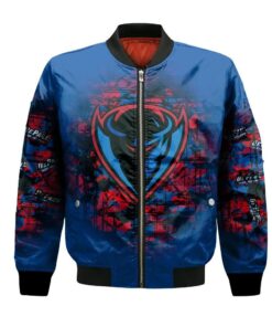 Depaul Blue Demons Bomber Jacket 3D Printed Camouflage Vintage - livanniespoon Store