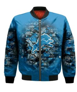 Detroit Lions Bomber Jacket 3D Printed Camouflage Vintage - livanniespoon Store