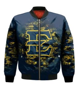 East Tennessee State Buccaneers Bomber Jacket 3D Printed Camouflage Vintage - livanniespoon Store