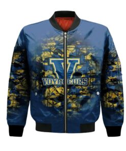 Laurentian Voyageurs Bomber Jacket 3D Printed Camouflage Vintage - livanniespoon Store