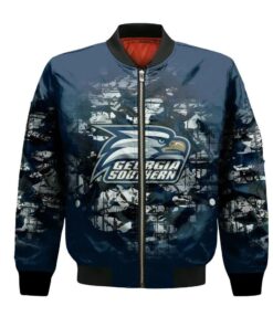 Georgia Southern Eagles Bomber Jacket 3D Printed Camouflage Vintage - livanniespoon Store