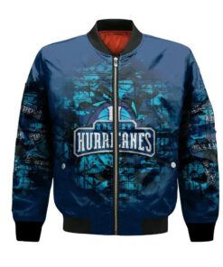 Halifax Hurricanes Bomber Jacket 3D Printed Camouflage Vintage - livanniespoon Store