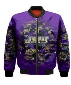 James Madison Dukes Bomber Jacket 3D Printed Camouflage Vintage - livanniespoon Store