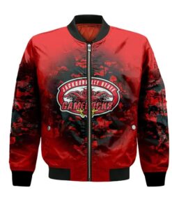 Jacksonville State Gamecocks Bomber Jacket 3D Printed Camouflage Vintage - livanniespoon Store