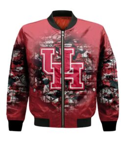 Houston Cougars Bomber Jacket 3D Printed Camouflage Vintage - livanniespoon Store