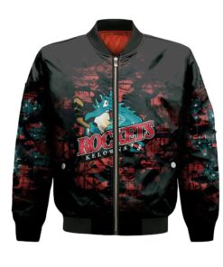 Kelowna Rockets Bomber Jacket 3D Printed Camouflage Vintage - livanniespoon Store