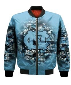 North Carolina Tar Heels Bomber Jacket 3D Printed Camouflage Vintage - livanniespoon Store