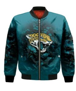 Jacksonville Jaguars Bomber Jacket 3D Printed Camouflage Vintage - livanniespoon Store