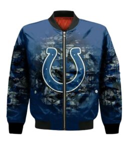 Indianapolis Colts Bomber Jacket 3D Printed Camouflage Vintage - livanniespoon Store