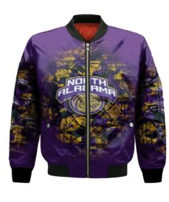 North Alabama Lions Bomber Jacket 3D Printed Camouflage Vintage - livanniespoon Store
