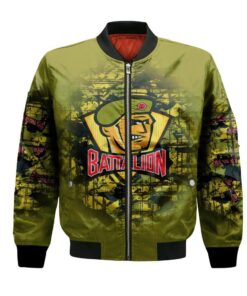North Bay Battalion Bomber Jacket 3D Printed Camouflage Vintage - livanniespoon Store