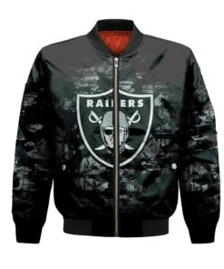 Las Vegas Raiders Bomber Jacket 3D Printed Camouflage Vintage - livanniespoon Store