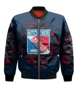 Kitchener Rangers Bomber Jacket 3D Printed Camouflage Vintage - livanniespoon Store
