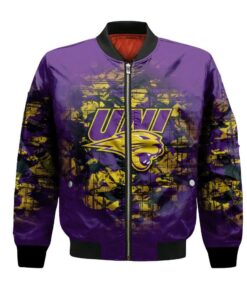 Northern Iowa Panthers Bomber Jacket 3D Printed Camouflage Vintage - livanniespoon Store