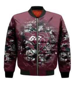 Ottawa Gee Gees Bomber Jacket 3D Printed Camouflage Vintage - livanniespoon Store
