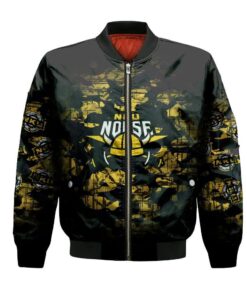 Northern Kentucky Norse Bomber Jacket 3D Printed Camouflage Vintage - livanniespoon Store