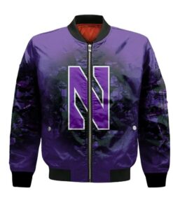 Northwestern Wildcats Bomber Jacket 3D Printed Camouflage Vintage - livanniespoon Store