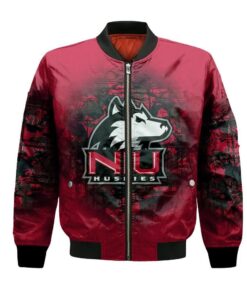 Northern Illinois Huskies Bomber Jacket 3D Printed Camouflage Vintage - livanniespoon Store