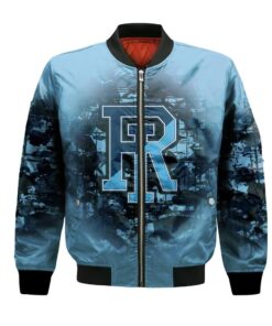Rhode Island Rams Bomber Jacket 3D Printed Camouflage Vintage - livanniespoon Store