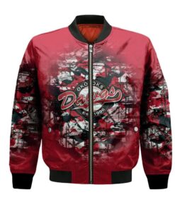 Okotoks Dawgs Bomber Jacket 3D Printed Camouflage Vintage - livanniespoon Store