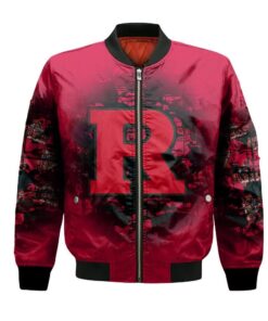 Rutgers Scarlet Knights Bomber Jacket 3D Printed Camouflage Vintage - livanniespoon Store