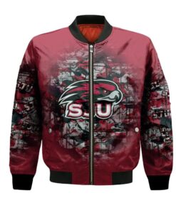 Saint Josephs Hawks Bomber Jacket 3D Printed Camouflage Vintage - livanniespoon Store