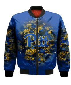 Pittsburgh Panthers Bomber Jacket 3D Printed Camouflage Vintage - livanniespoon Store
